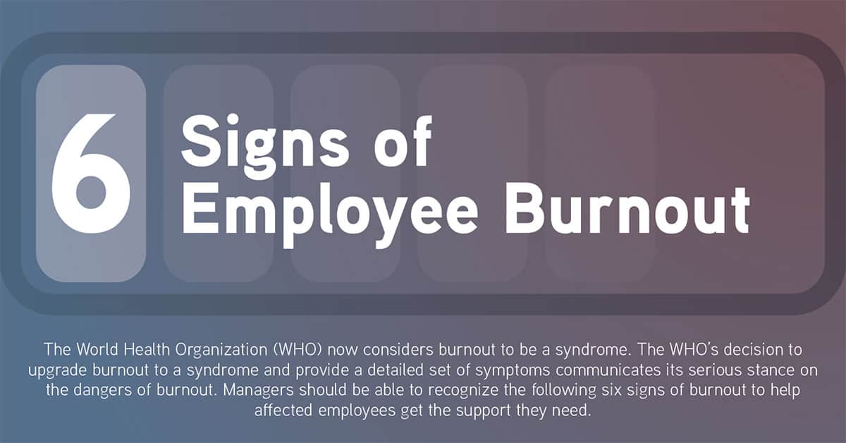 6 Signs of Employee Burnout [Infographic] Ollis/Akers/Arney Insurance