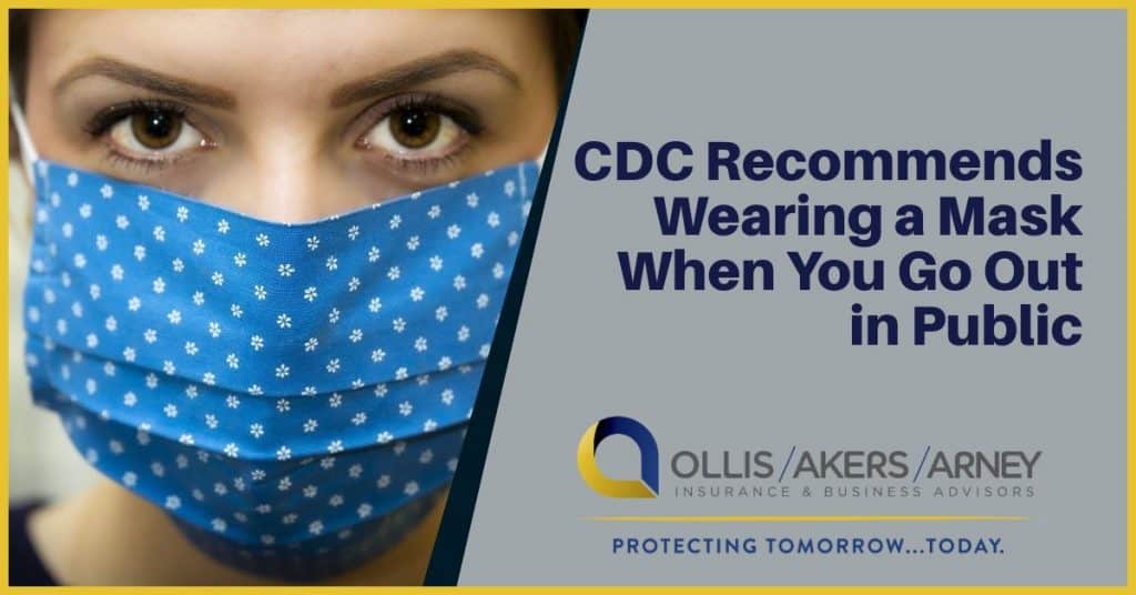 CDC Recommends Wearing a Mask When You Go Out in Public