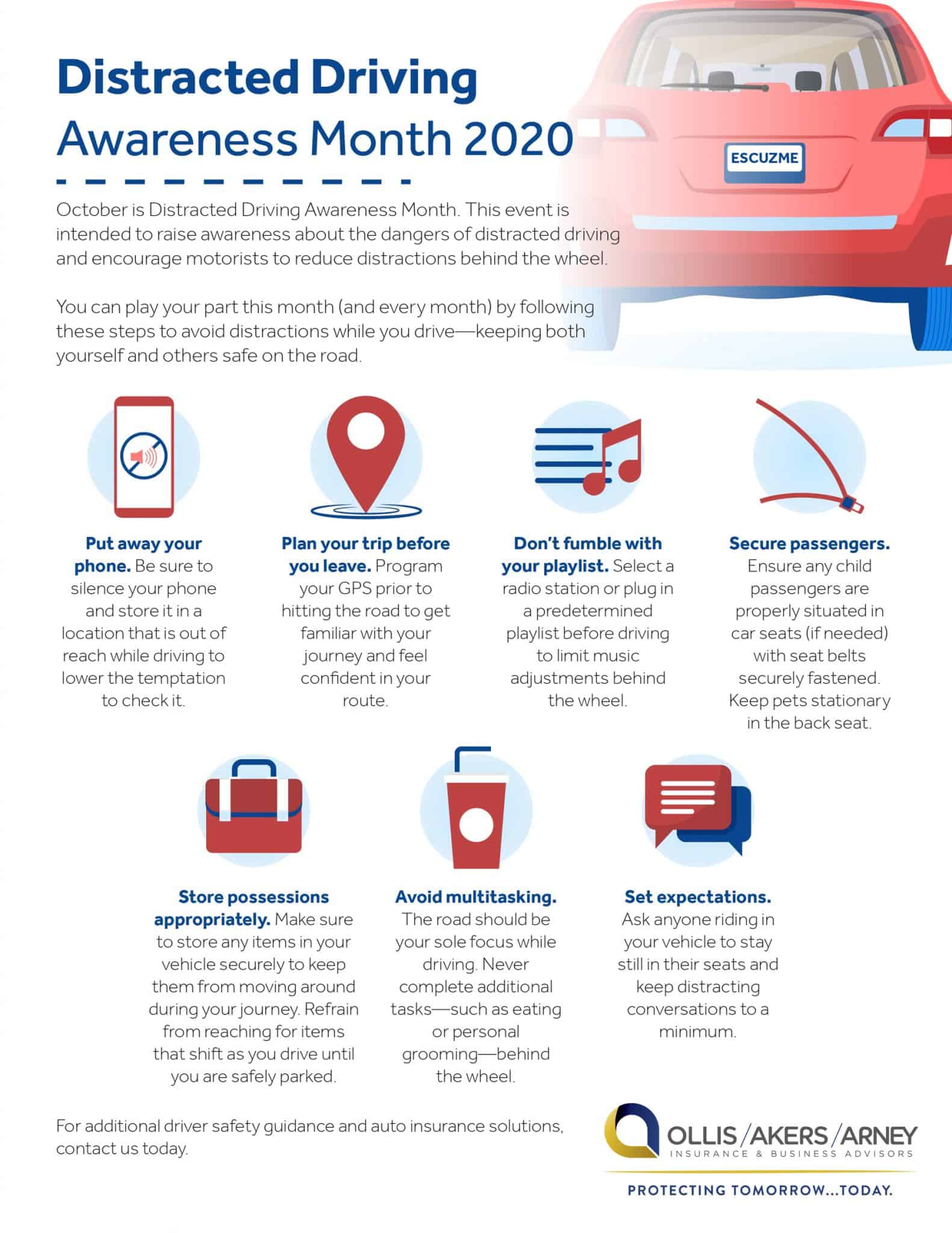 National Distracted Driving Awareness Month 2020 [Infographic] Ollis