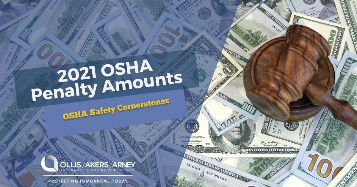 2021 OSHA Penalty Amounts Ollis/Akers/Arney