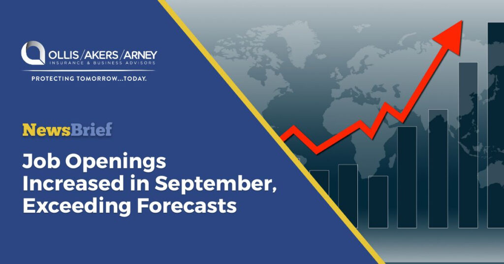 Job Openings Increased in September, Exceeding Forecasts