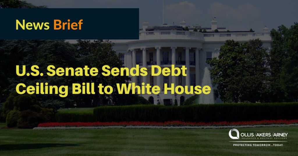 U.S. Senate Sends Debt Ceiling Bill to White House