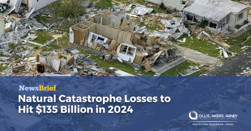 Natural Catastrophe Losses to Hit $135 Billion in 2024