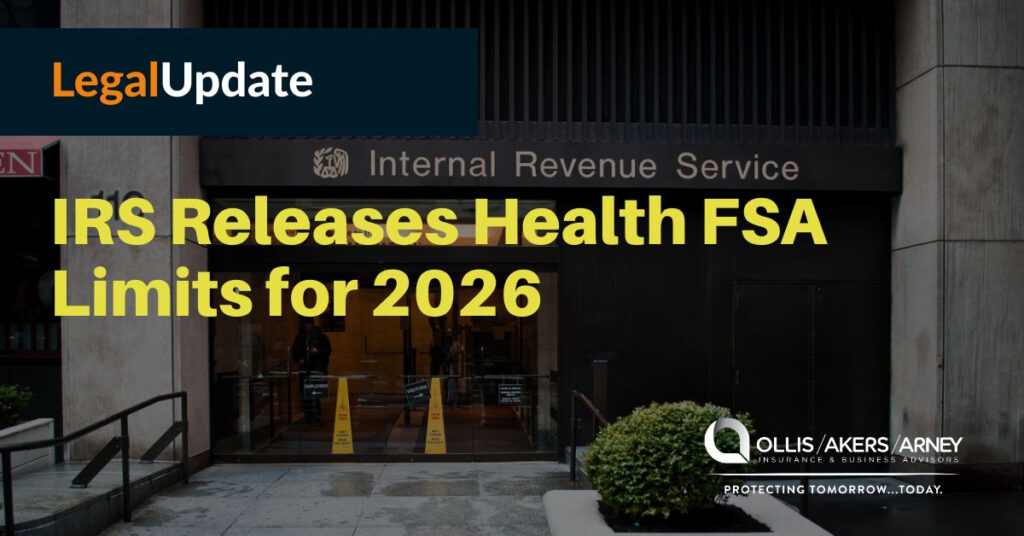 IRS Releases Health FSA Limits for 2026